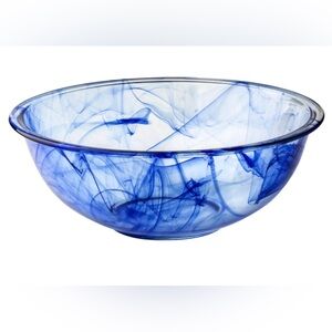 VTG #326 Pyrex Blue Lagoon Watercolor mixing bowl 4 Qt